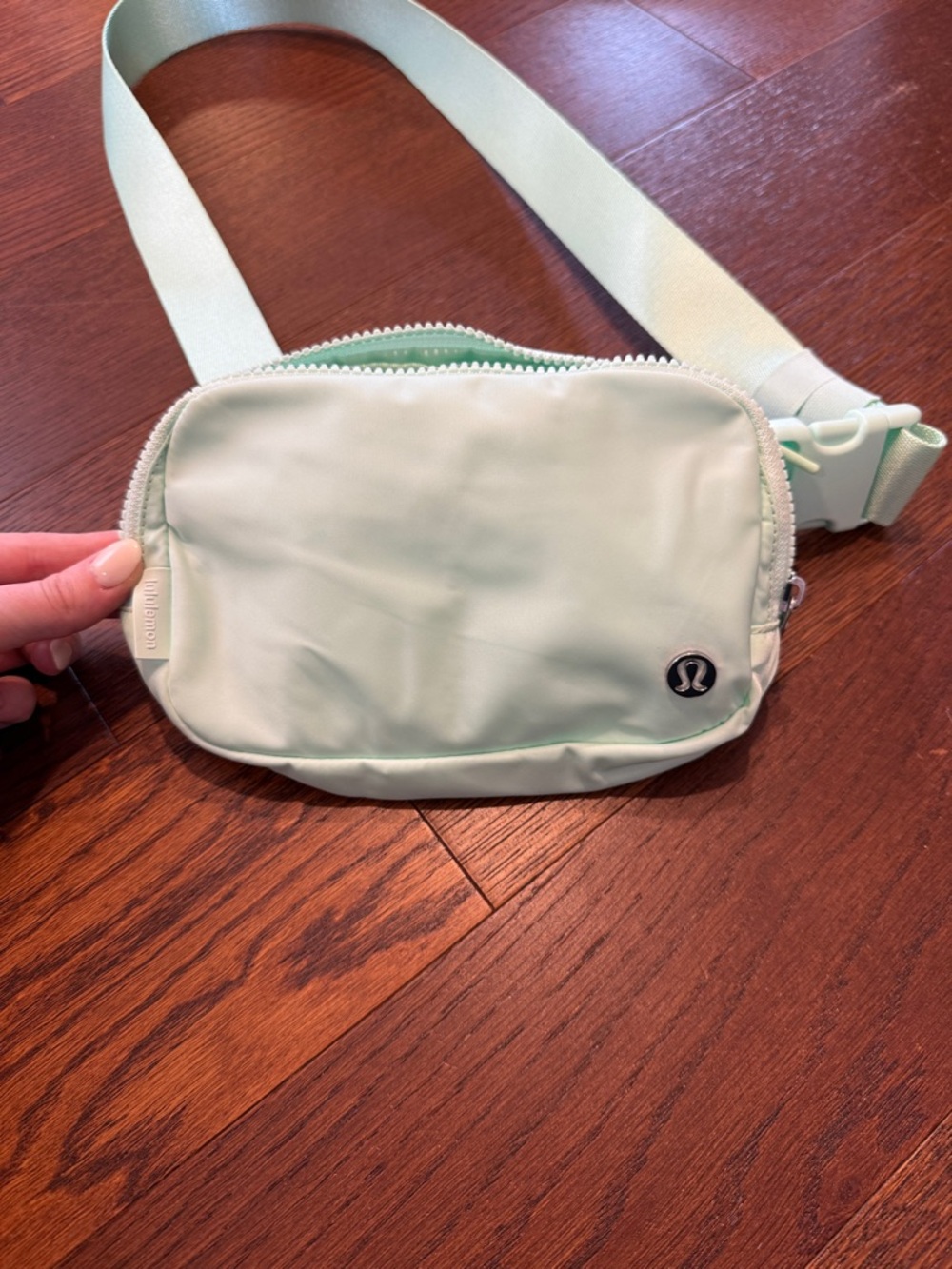 Mint green lululemon belt bag